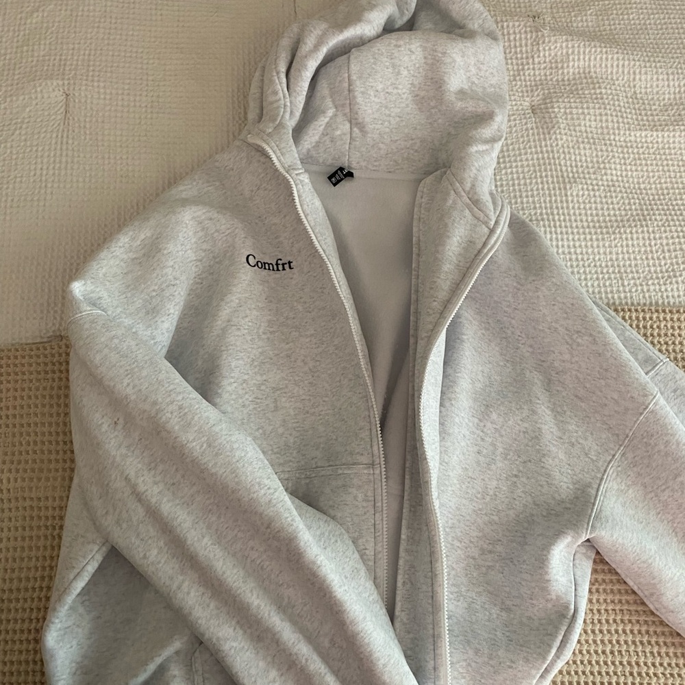 Comfort Gray Zip-Up Hoodie and matching pants